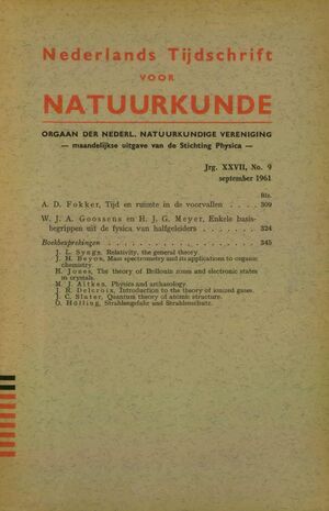 Volume: 27  Tijd en ruimte in de voorvallen Enkele basisbegrippen uit de fysica van halfgeleiders Boekbesprekingen
