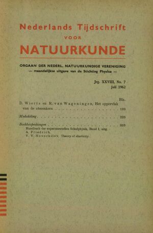 Volume: 28  Het oppervlak van de atoomkern Mededeling Boekbesprekingen